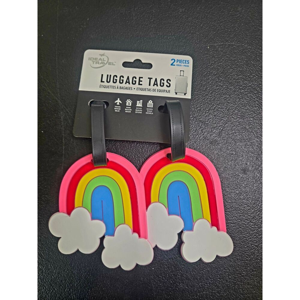 2 pk Travel Suitcase ID Luggage Tag and Suitcase Label